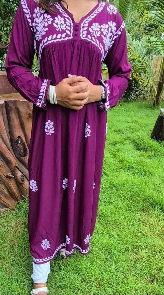Rayon gown